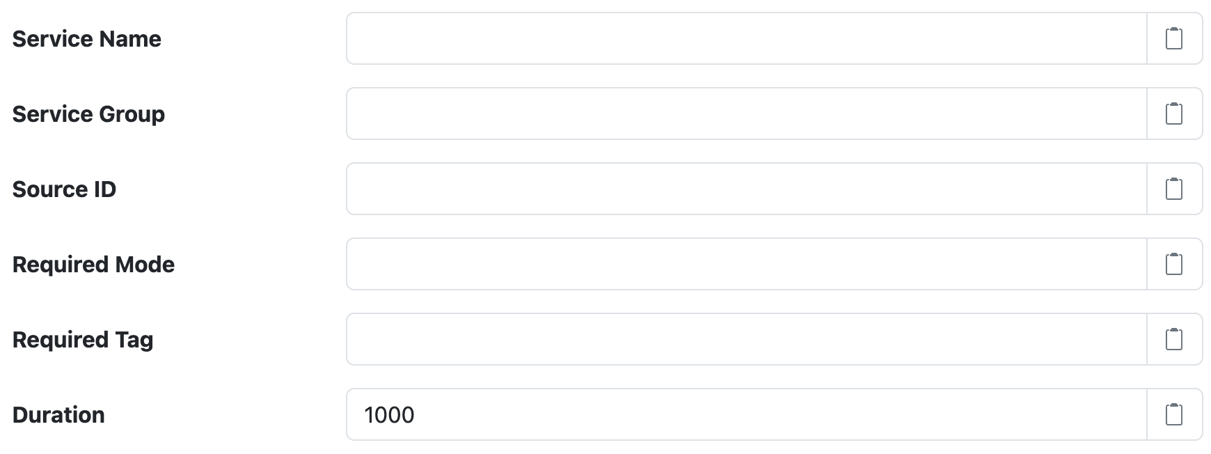 Rounded Timestamp filter component settings
