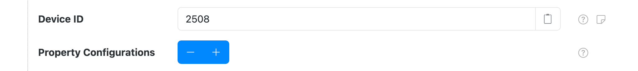 BACnet Datum Source device settings