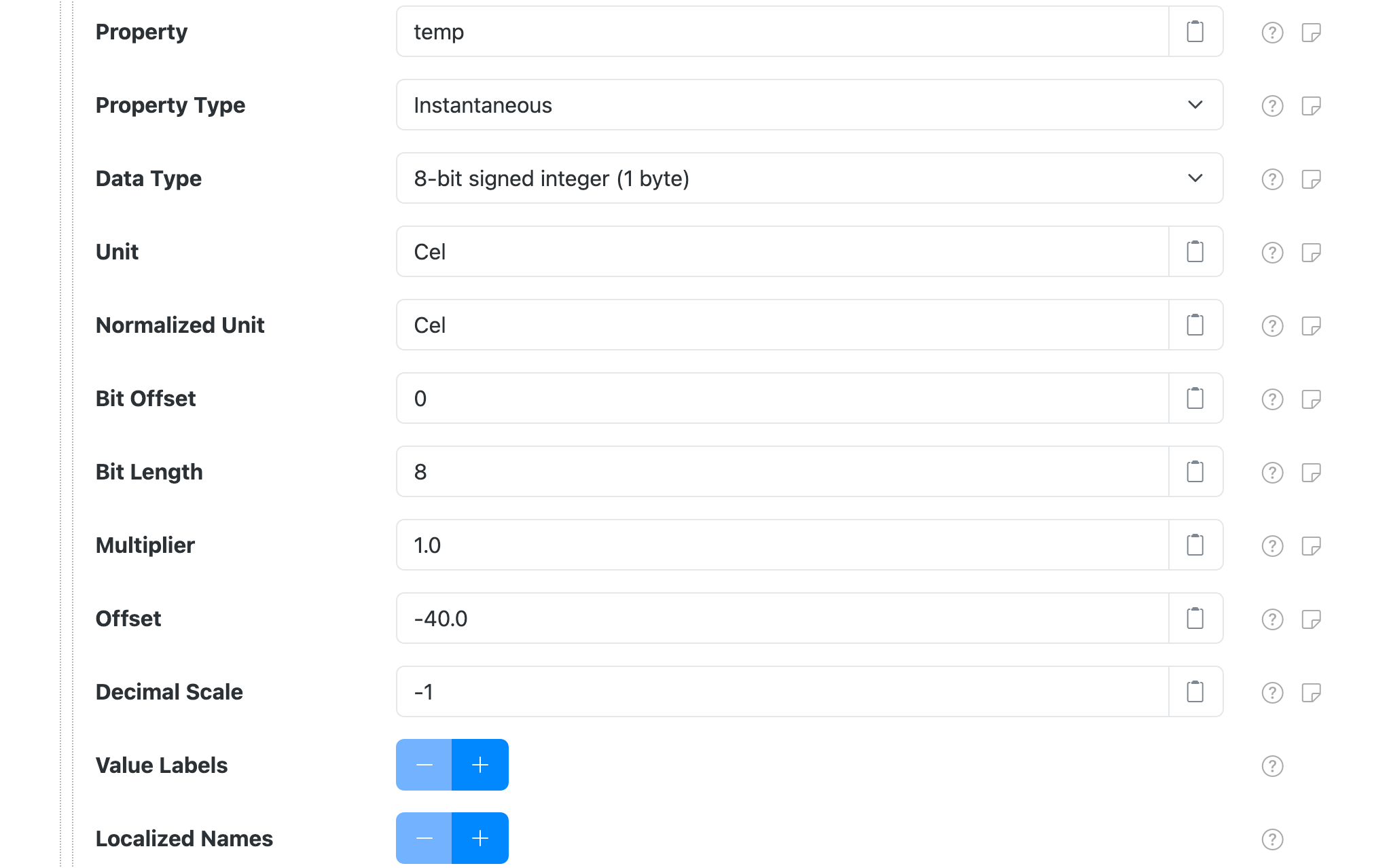 CAN Bus property settings