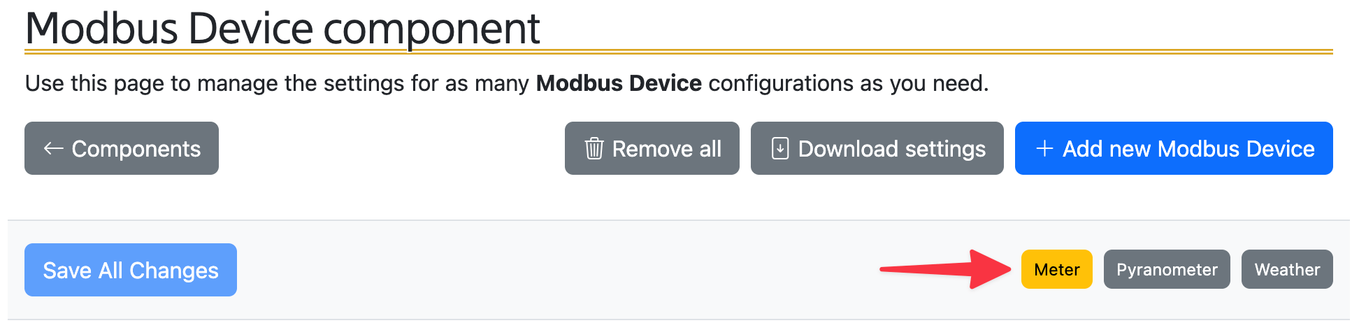 Modbus Device instance names