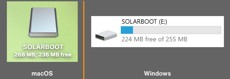 macOS and Windows SOLARBOOT disk image icon